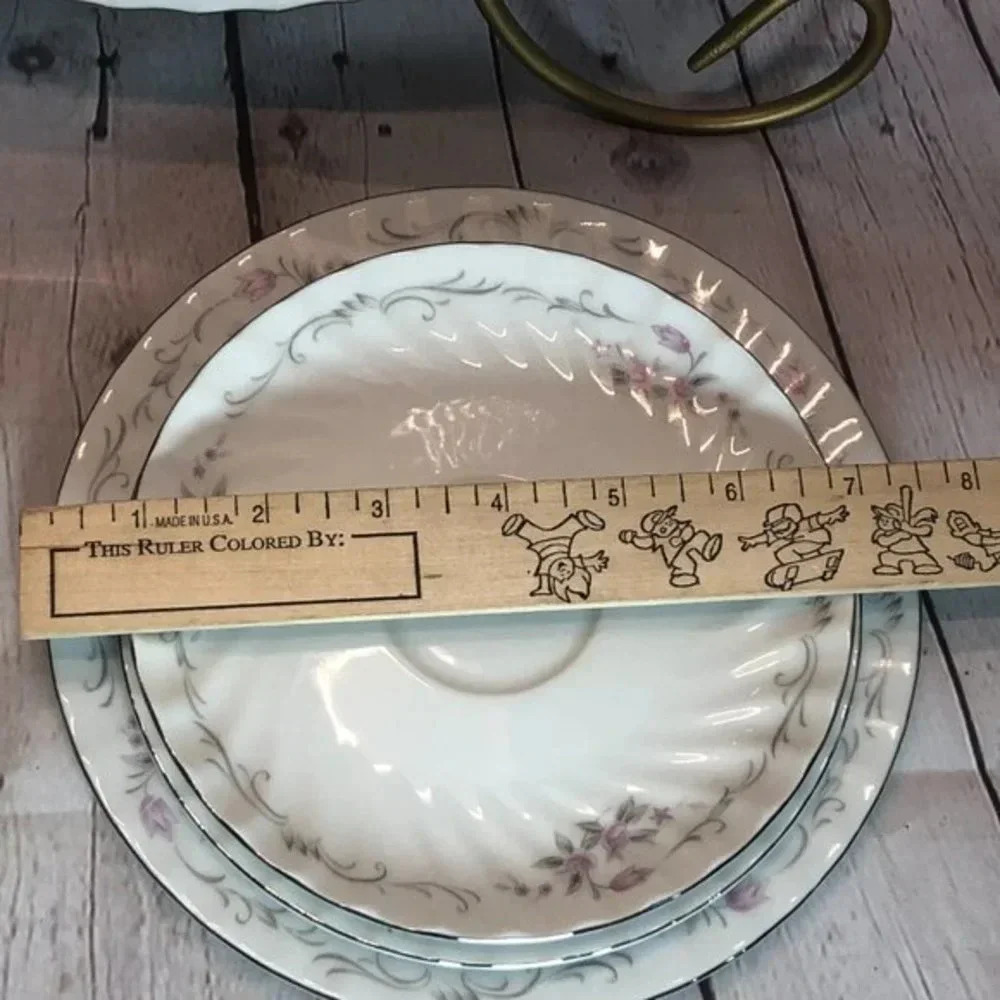 5pc vintage porcelain china Gold Standard dinnerware made in Japan - Picture 7 of 11
